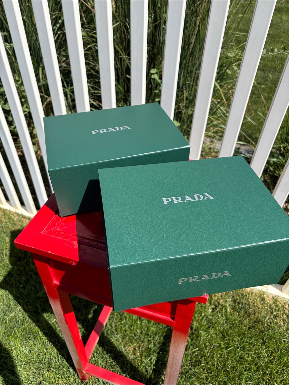 Prada Boxes New Empty 9” x 7” x 4”